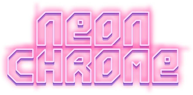 neon google chrome logo